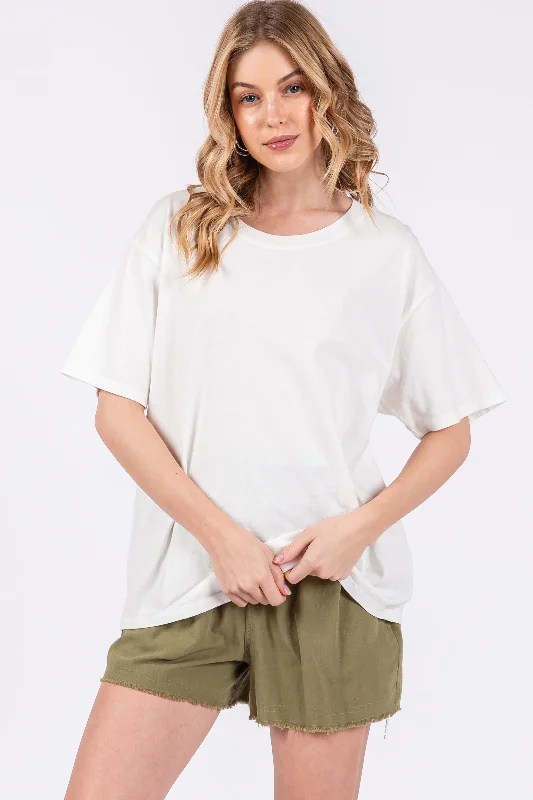 Big Deal White Short Sleeve Top