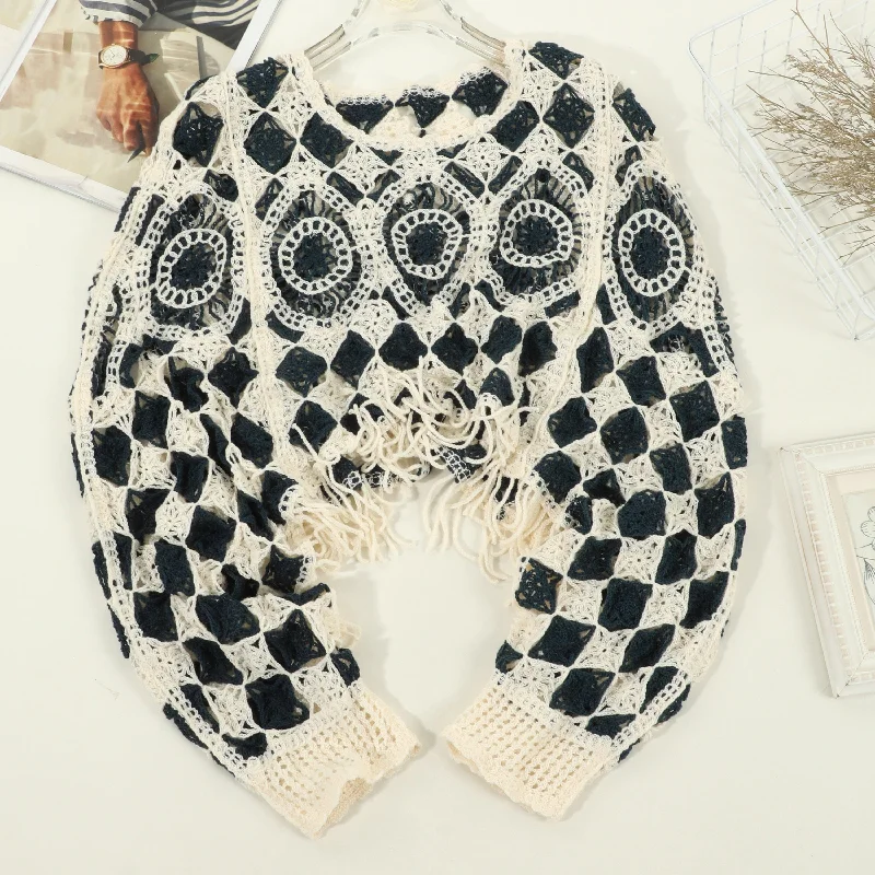 Dark Blue White-B