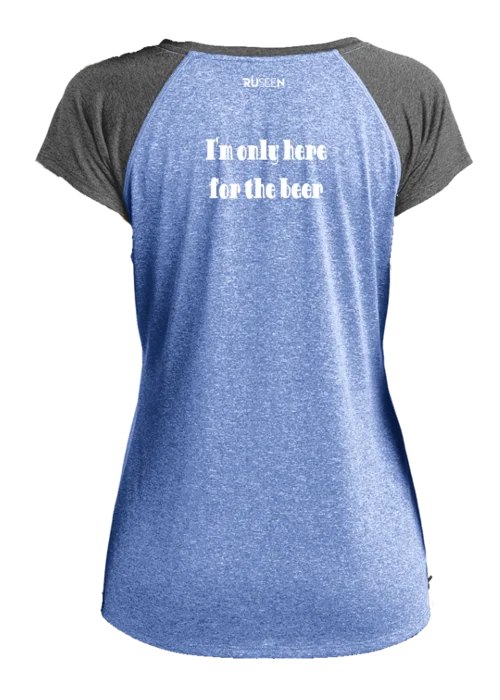 Weekend Savings Galore Women's Reflective Short Sleeve Shirt - I'm Only Here For The Beer