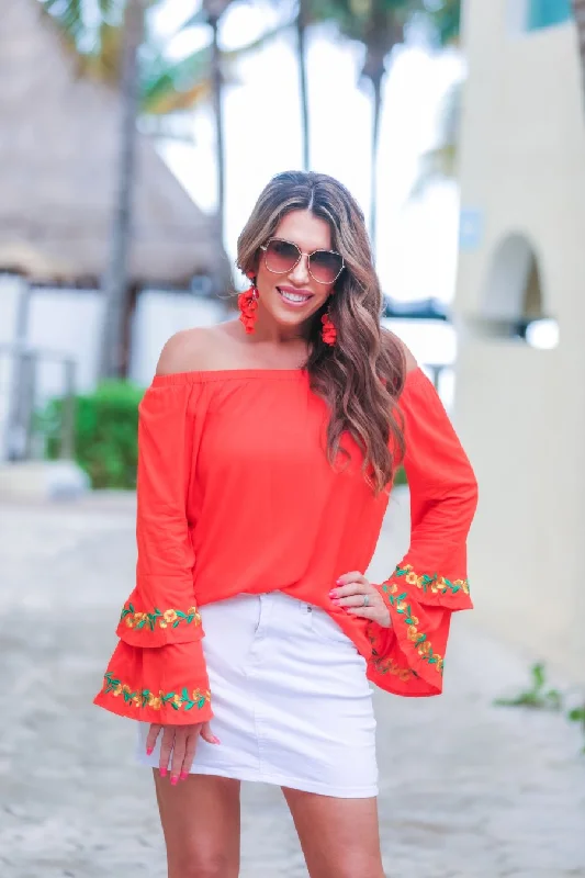 Weekend Savings Spectacular Miranda Embroidered Top