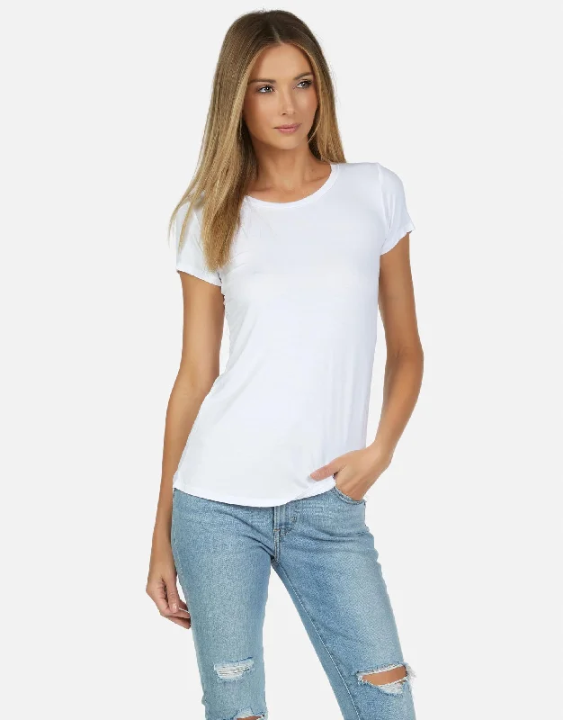 Massive Deal Tucker Core Fitted Tee White