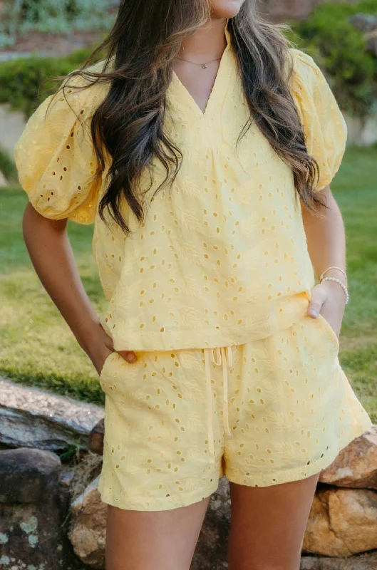 Low Price Sophie Eyelet Embroidery Top - Final Sale 40% off in cart