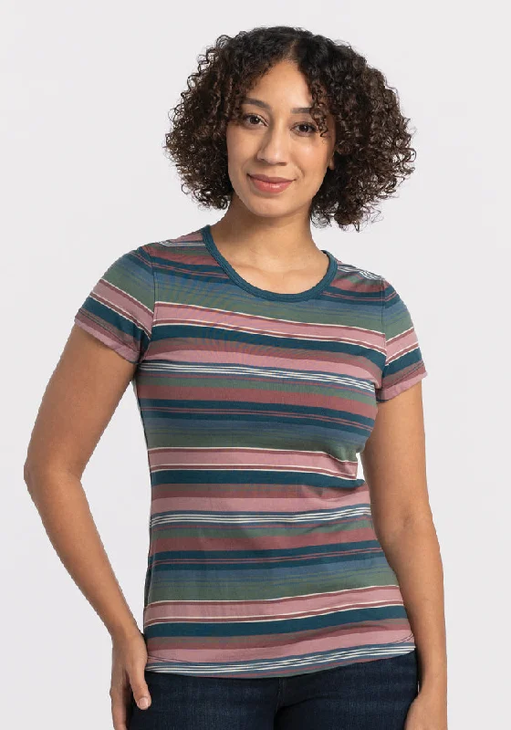 Weekend Deals That Dazzle Addie Short Sleeve Crew - Adirondack 2.0 Stripe