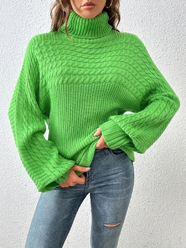 Weekend Savings Galore Women's Sweater Casual Turtleneck Twist Rib Green Long Sleeve Loose Fall Winter Sweater Weekend Savings Galore Women's Sweater Casual Turtleneck Twist Rib Green Long Sleeve Loose Fall Winter Sweater