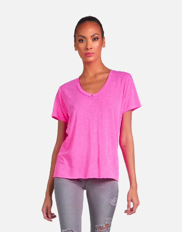 Price Drop Delano LE Neon Pink Boyfriend Tee