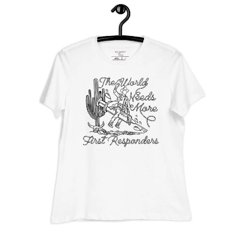 Weekend Discounts to Enjoy TWNM- First Responders Relaxed T- Shirt Light Colors