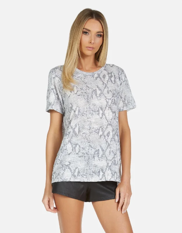 Year-End Deals Hall Grey Snake Print