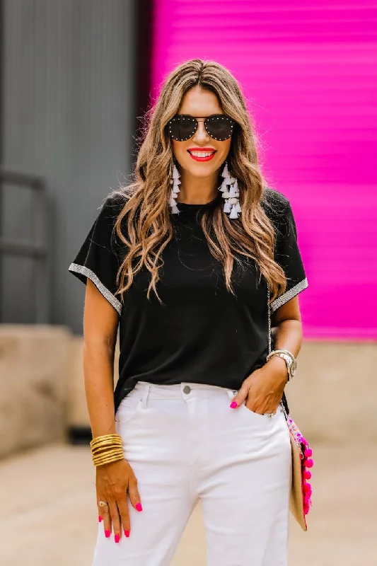 Weekend Savings Sensation Elena Rhinestone Top