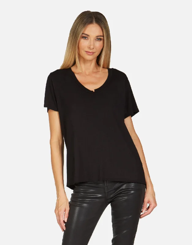 Value Deals Delano Core Boyfriend Tee Black