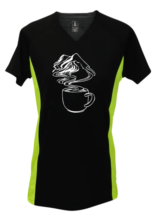 Limited Offer Women's Reflective Short Sleeve Shirt - Coffee