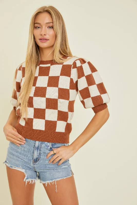 Major Deal Camel Knit Top