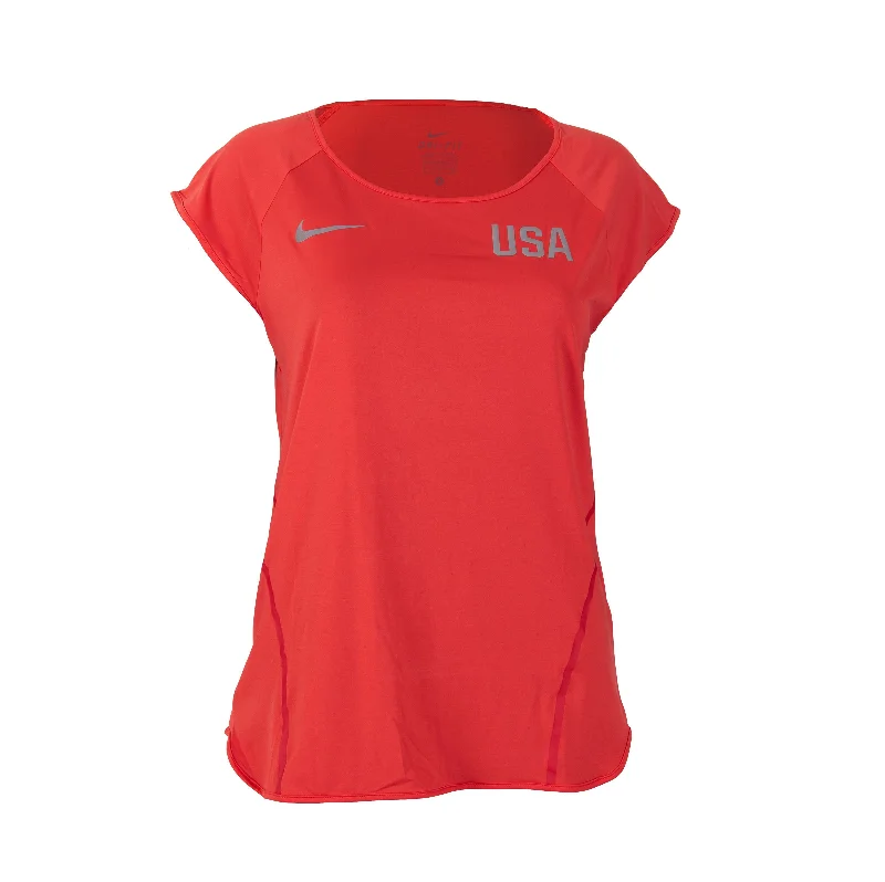 Your Weekend, Your Savings Nike USA Women's Official Rio Team Run Free Frame T-Shirt