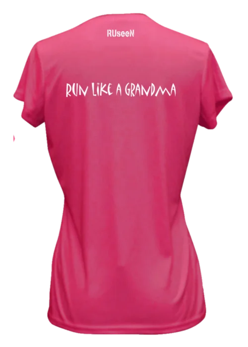 Weekend Deals That Impress Women's Reflective Short Sleeve Shirt - Run Like a Grandma