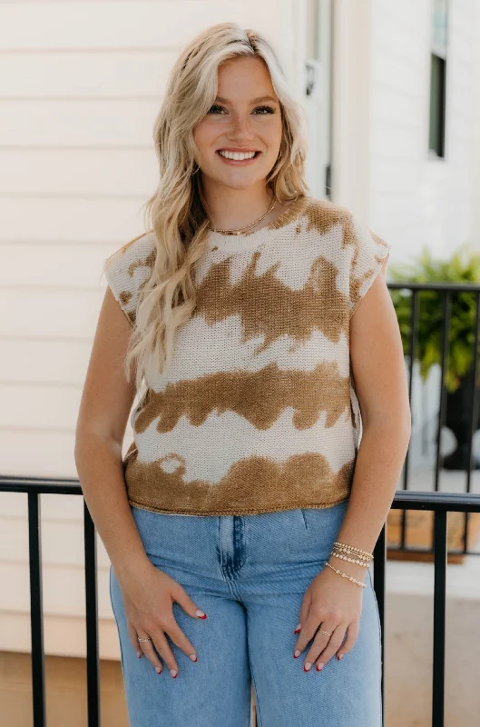 Bonus Offer Kimberly Tie Dye Knitted Top