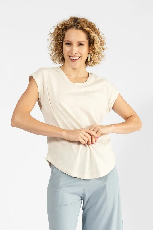 Weekend Discounts to Celebrate Basic Tee - Oatmeal