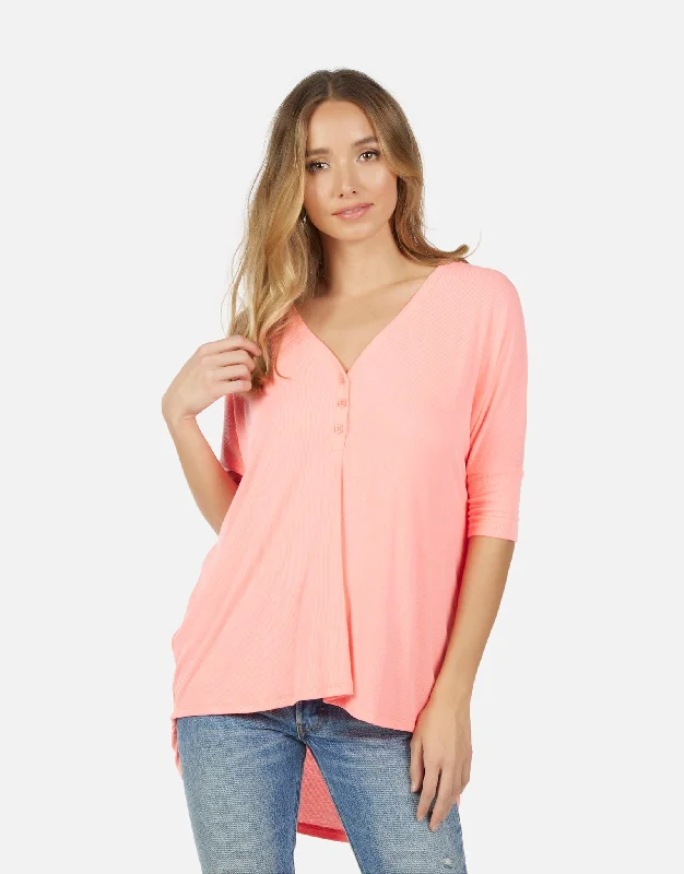 Weekend Discounts to Indulge In Amos V-Neck Henley w/ Tail