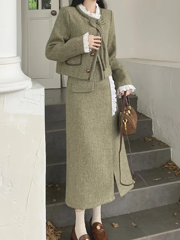Weekend Discounts to Grab Sixsr Single Breasted Patched Pockets Jacket, Vintage Long Sleeve Outwear For Fall & Winter, Women's Clothing Weekend Discounts to Grab Sixsr Single Breasted Patched Pockets Jacket, Vintage Long Sleeve Outwear For Fall & Winter, Women's Clothing
