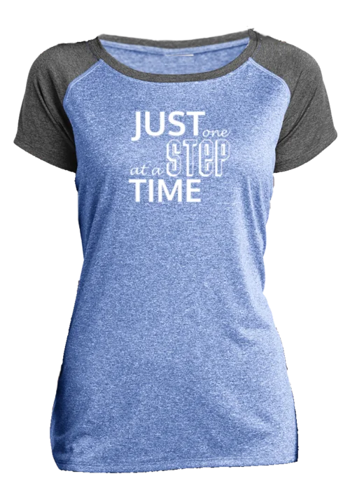 Today Only Women's Reflective Short Sleeve Shirt - Just One Step at a Time