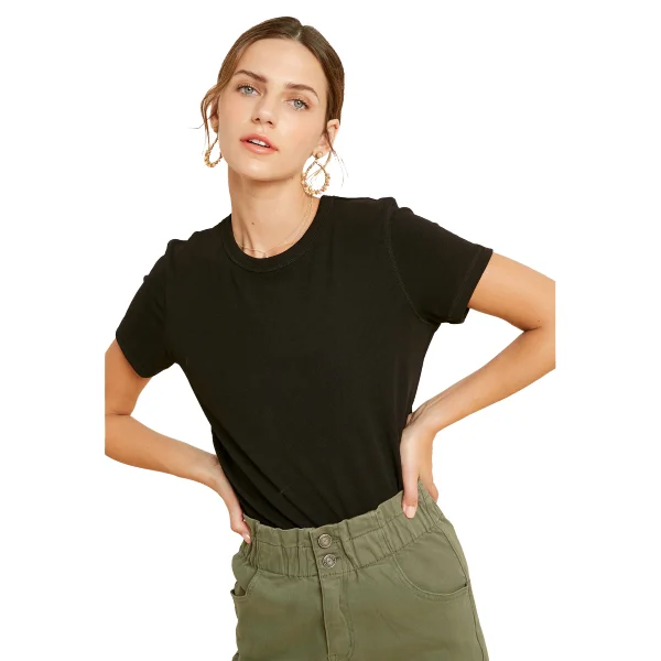 Take Action Your Favorite Ribbed Crew Neck Tee