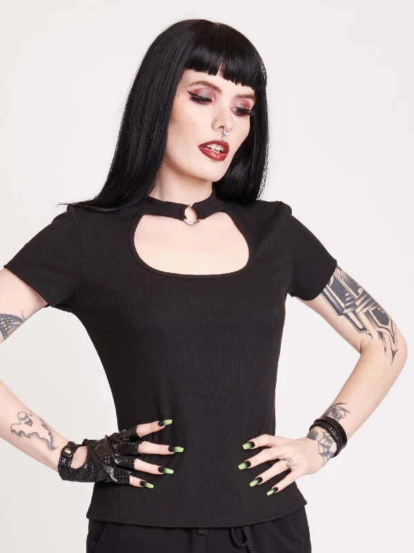 Weekend Offers That Please Baby Rib Choker Top