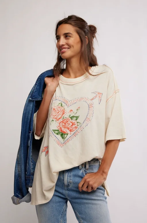 Weekend Specials to Indulge In Free People Love Rose Tee