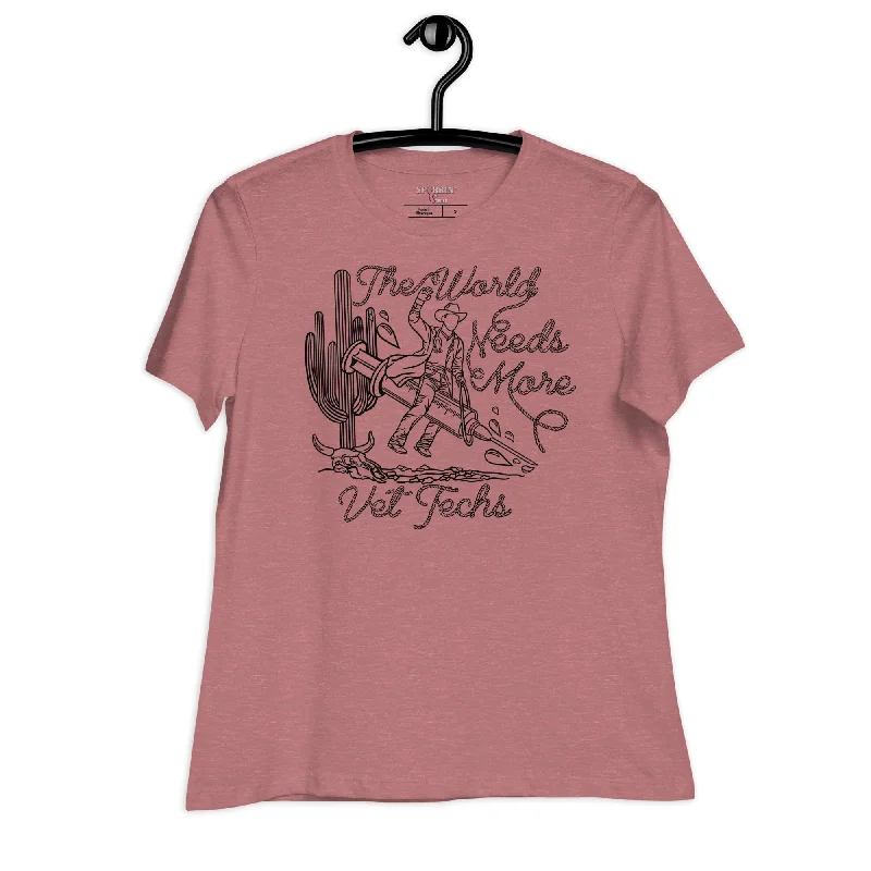 Big Savings TWNM- Vet Techs Women's Relaxed T-Shirt Light Colors