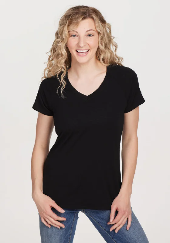 Midnight Sale Mia V Neck - Black