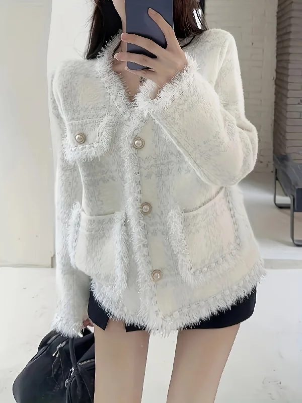 Make Your Weekend Count with Savings Sixsr Fringe Trim Button Front Coat, Chic Long Sleeve Dual Pockets Cardigan For Fall & Winter, Women's Clothing Make Your Weekend Count with Savings Sixsr Fringe Trim Button Front Coat, Chic Long Sleeve Dual Pockets Cardigan For Fall & Winter, Women's Clothing