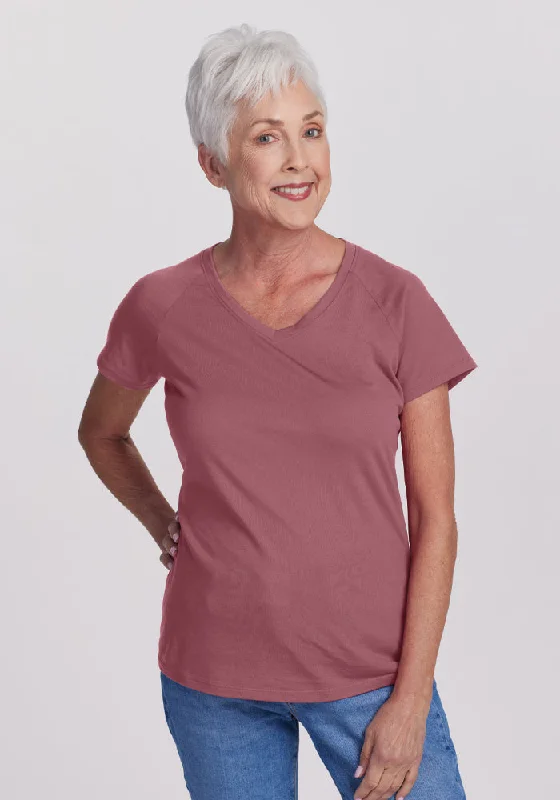 Weekend Deal Mia V Neck - Wild Ginger