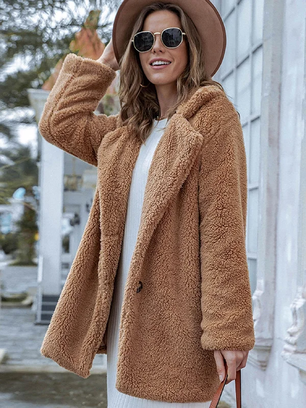 Weekend Discounts to Snag Sixsr Women's Outwear Casual Loose Long Sleeve Plush Cardigan Sweater Tops Button Outwear Coat Weekend Discounts to Snag Sixsr Women's Outwear Casual Loose Long Sleeve Plush Cardigan Sweater Tops Button Outwear Coat