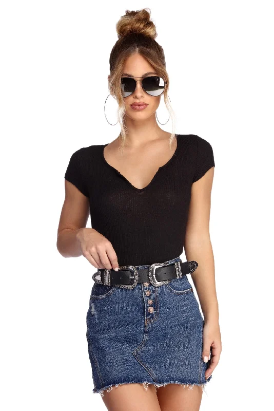 Weekend Specials to Enjoy Back To Basics Ribbed Top