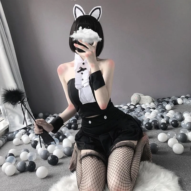 Take Action Tuxedo Maid Lingerie Set