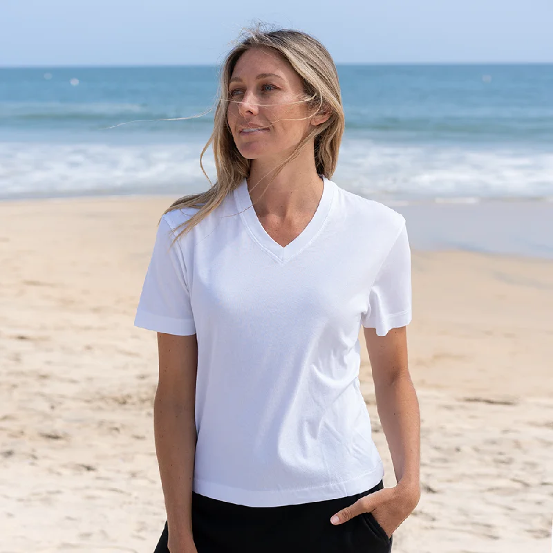 Take Action Short Box Tee V-neck