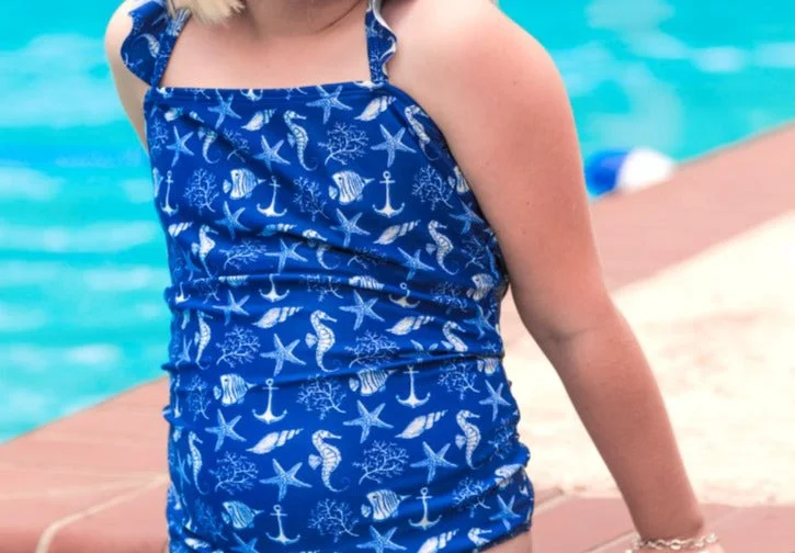 Don't Miss Out Girls Sailing Away Swimsuit