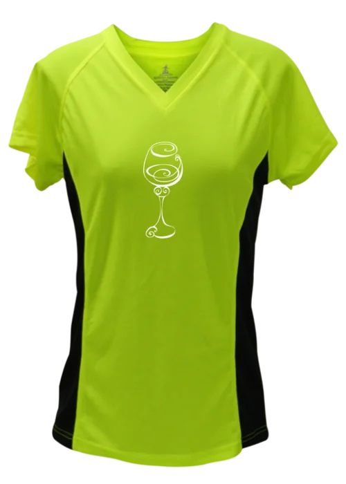 Weekend Shopping Bliss Women's Reflective Short Sleeve Shirt - Better Be Wine