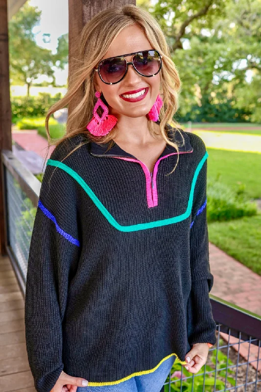 Weekend Bargains Await You Next Level Quarter Zip Pullover