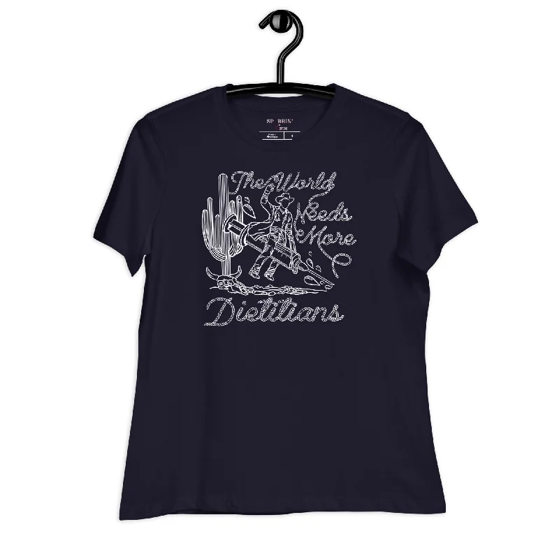 Weekend Shopping Made Better TWNM- Dietitians Relaxed T- Shirt Dark Colors