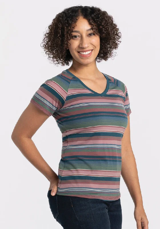 Weekend Shopping Made Better Mia V Neck - Adirondack 2.0 Stripe