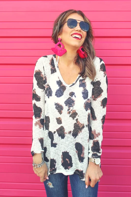 Weekend-Only Price Drops Tia Leopard Print Top