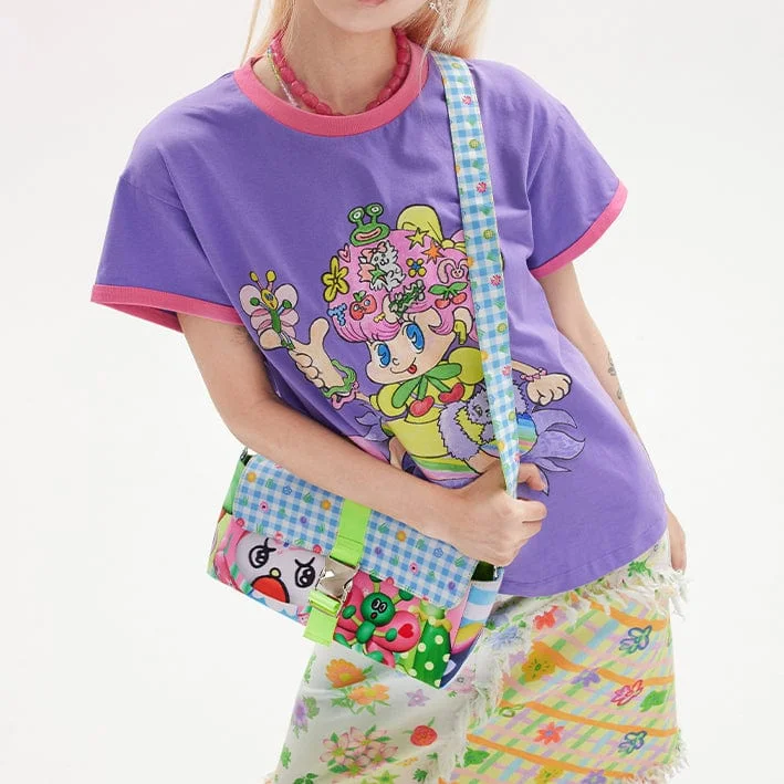 Weekend Deals That Excite Women's Pink Kawaii Cartoon Printed T-shirt