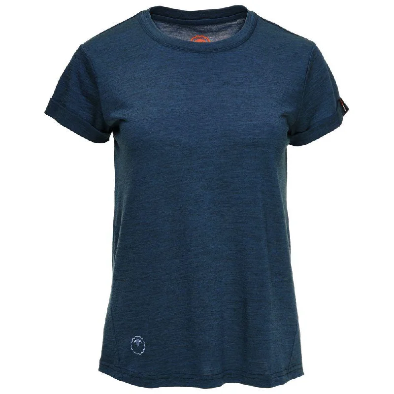 Celebrate the Weekend with Discounts Womens Merino 150 Roll Sleeve Tee (Petrol)