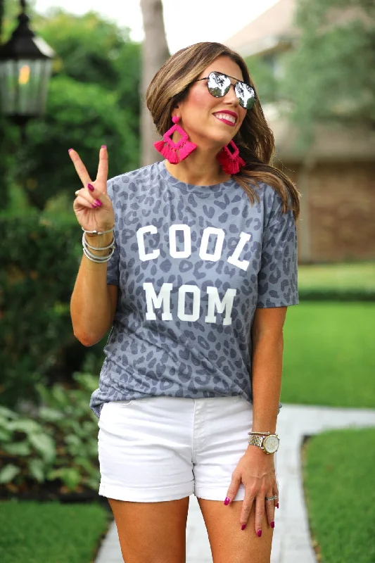 Markdown Sale Cool Mom Leopard Tee