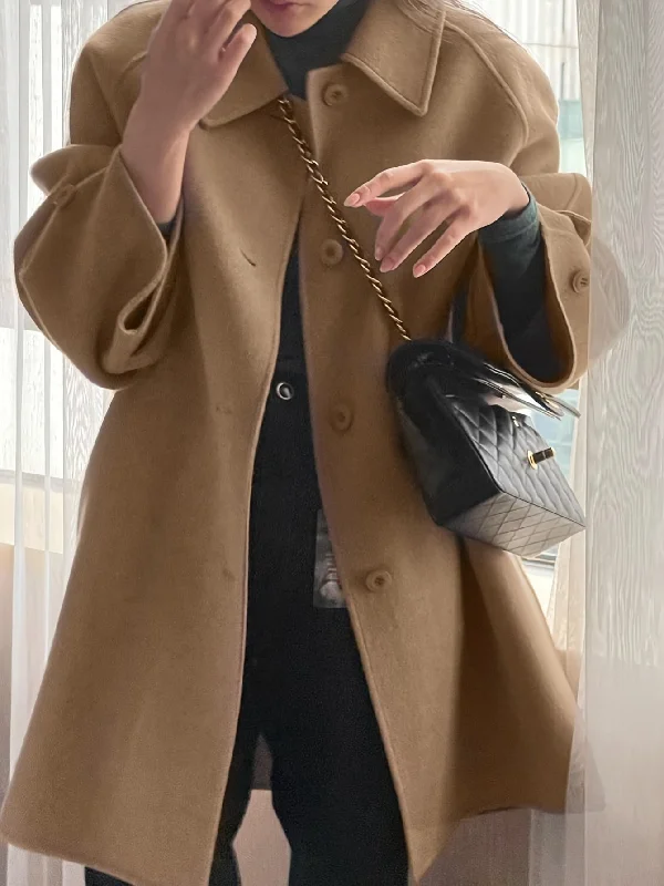 Weekend Discounts You Deserve Sixsr Solid Color Button Front Coat, Casual Long Sleeve Lapel Coat For Fall & Winter, Women's Clothing Weekend Discounts You Deserve Sixsr Solid Color Button Front Coat, Casual Long Sleeve Lapel Coat For Fall & Winter, Women's Clothing
