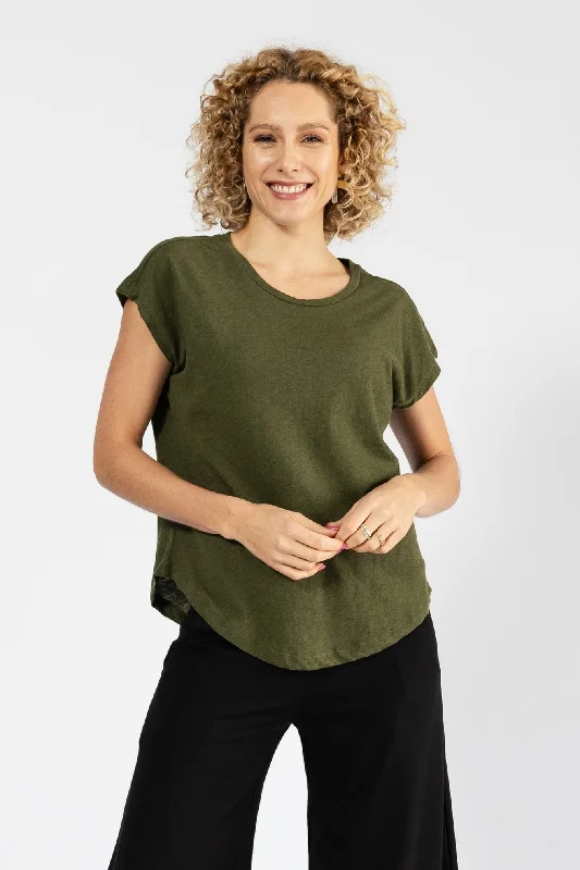 Weekend Savings Sensation Basic Tee - Olive