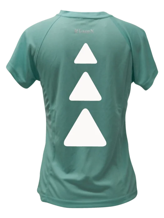 Unbeatable Prices Women's Reflective Short Sleeve Shirt - Triangles