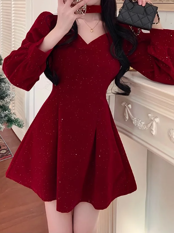 Savings Soar This Weekend Sixsr Bow Decor Cut Out Dress, Chic Long Sleeve A-line Dress, Women's Clothing Savings Soar This Weekend Sixsr Bow Decor Cut Out Dress, Chic Long Sleeve A-line Dress, Women's Clothing