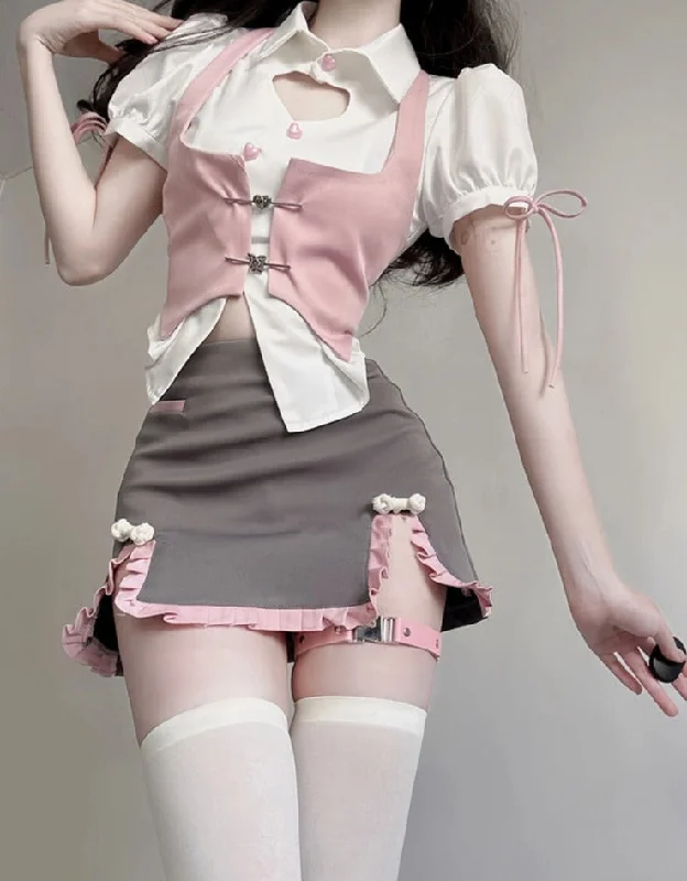 Weekend Savings Bonanza Pastel Academia Outfit Set