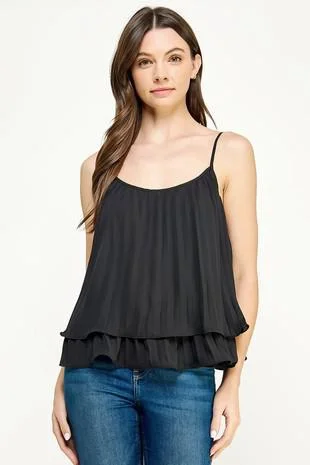 Weekend Discounts to Delight Layered Pleated Cami