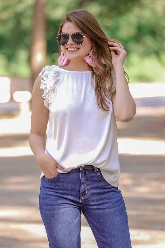 Weekend Discounts to Delight Truly Chic Frill Top