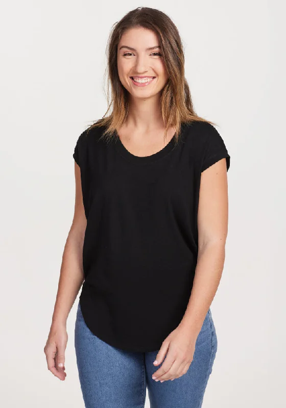 Cash Savings Gabi Tunic Top - Black